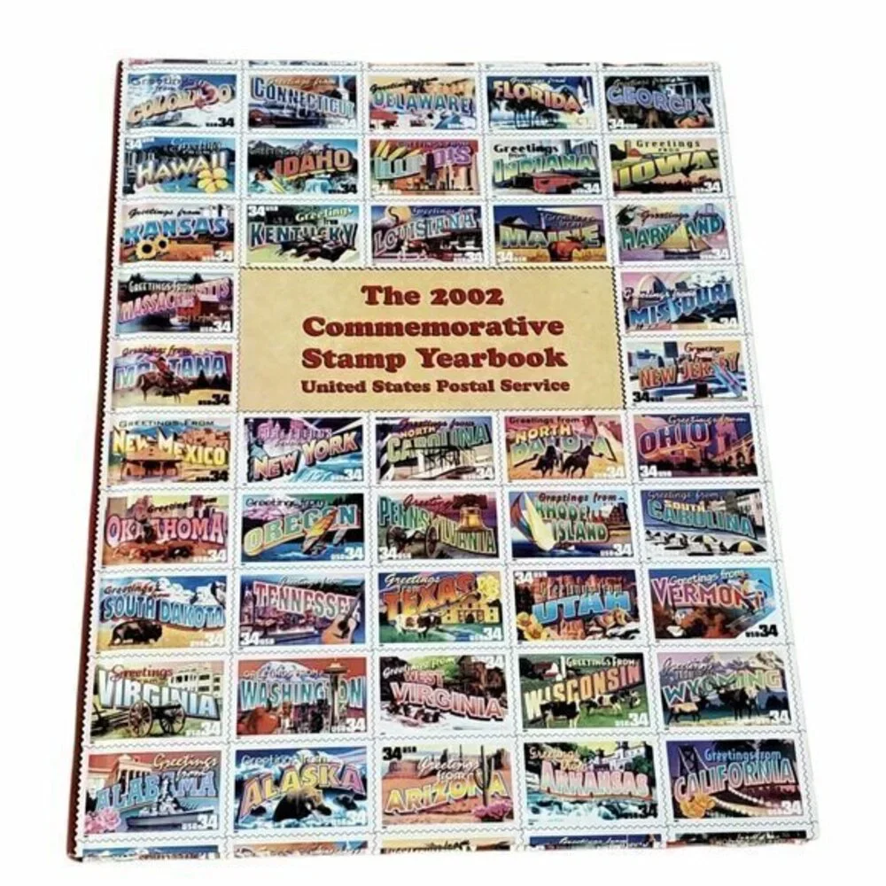 2002 Commemorative‎ Stamp Yearbook Hardcover Book (no Stamps) Pristine Condition